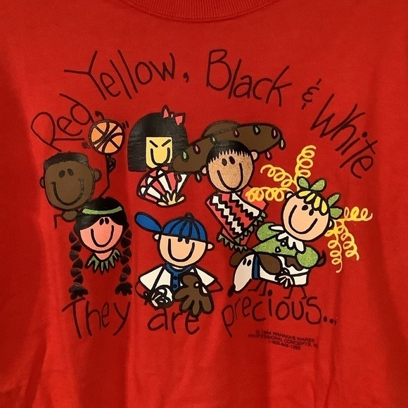 JESUS Loves the Little Children Religious T-Shirt (Fruit of Loom Tag) - Picture 3 of 4